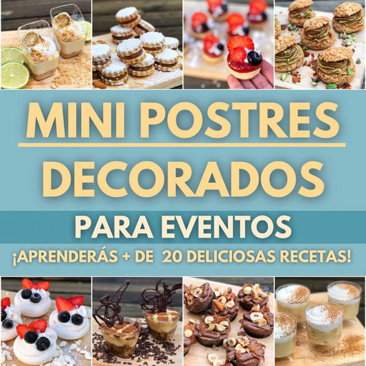 Intensivo de Mini postres Variados y Decorados para Eventos