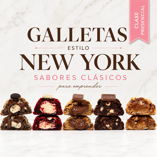 Galletas Estilo New York Sabores Clásicos para emprender (Presencial)      22 DE AGOSTO 10:00am