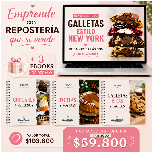 EMPRENDE CON GALLETAS NEW YORK + 3 EBOOKS DE REGALO
