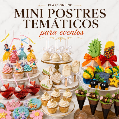 Master en Mini Postres Temáticos para todo tipo de Eventos