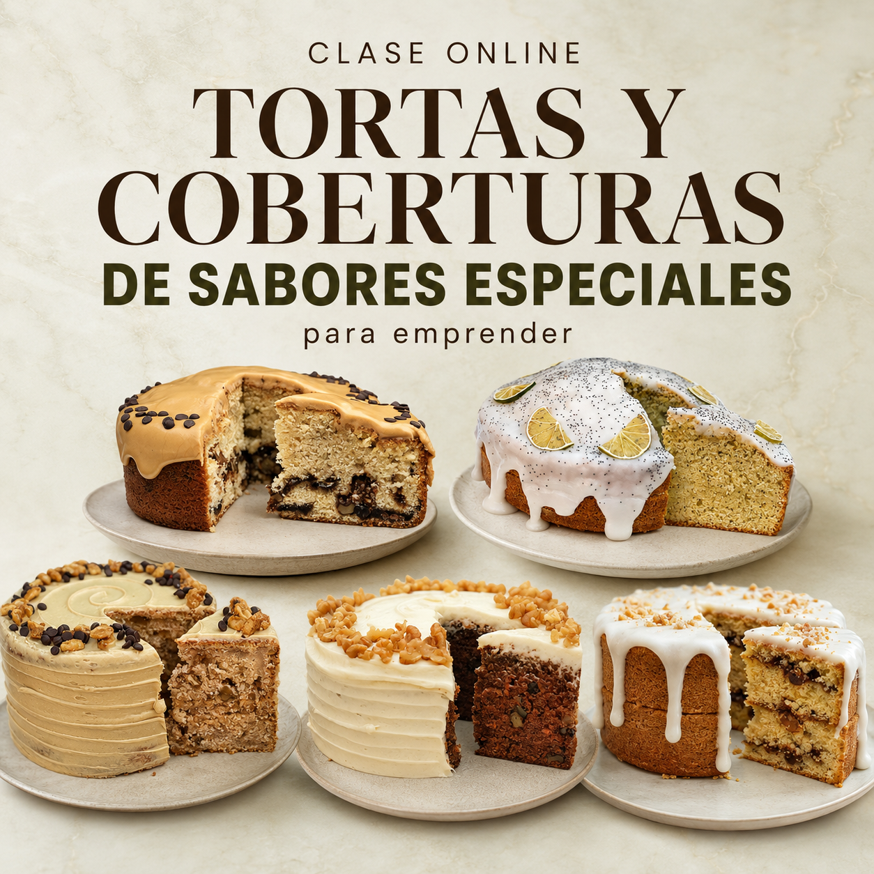 Curso de Tortas y Coberturas de sabores Especiales para emprender