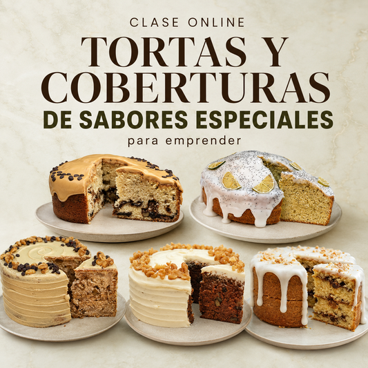 Curso de Tortas y Coberturas de sabores Especiales para emprender