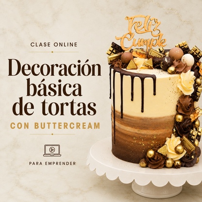 Curso Básico de Decoración de Tortas con Buttercream