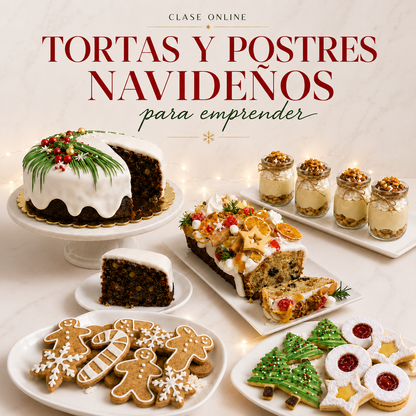 Tortas y Postres para la temporada navideña