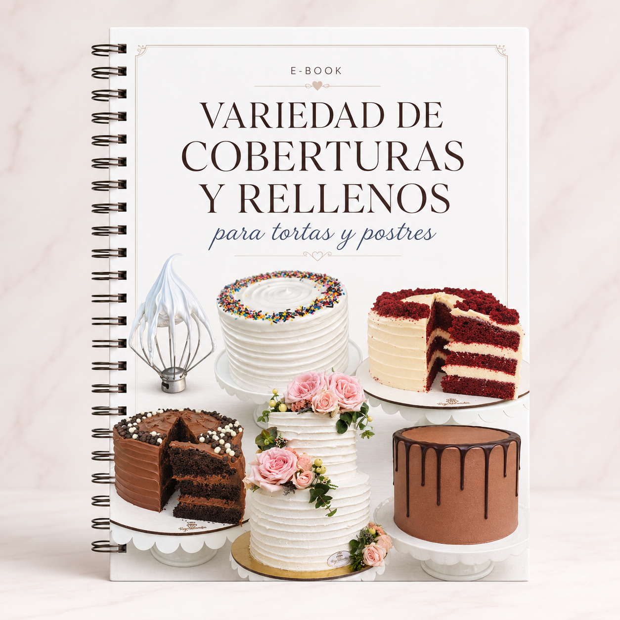 Ebook - Variedad de Coberturas y Rellenos para Tortas y postres