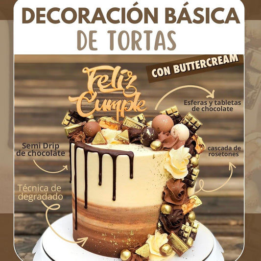 Curso Básico de Decoración de Tortas con Buttercream