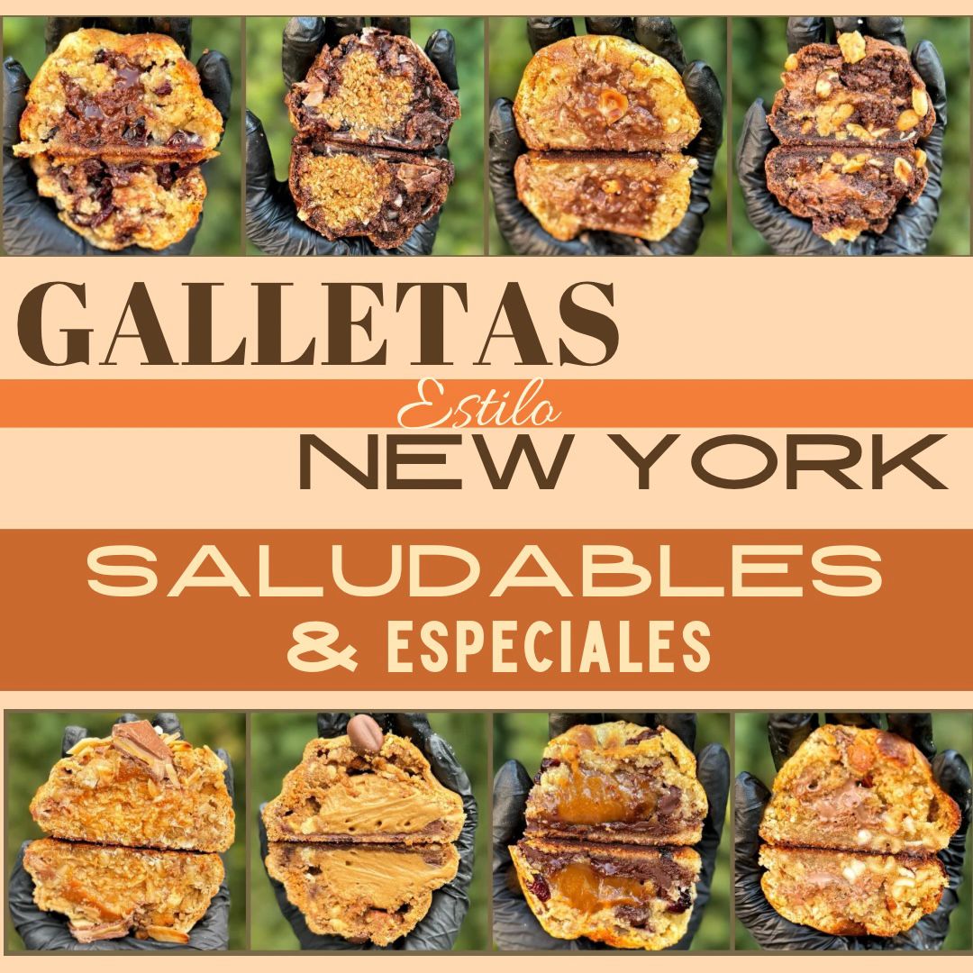 Galletas Estilo New York Saludables y Tradicionales Sabores Especiales