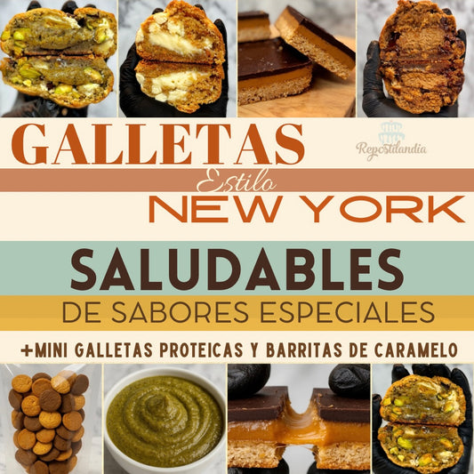 CLASE EN VIVO DE GALLETAS NEW YORK SALUDABLES DE SABORES ESPECIALES Y MÁS (01-NOV)